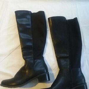 KELLY & KATIE Black Tall Boots Stretch Size 8M